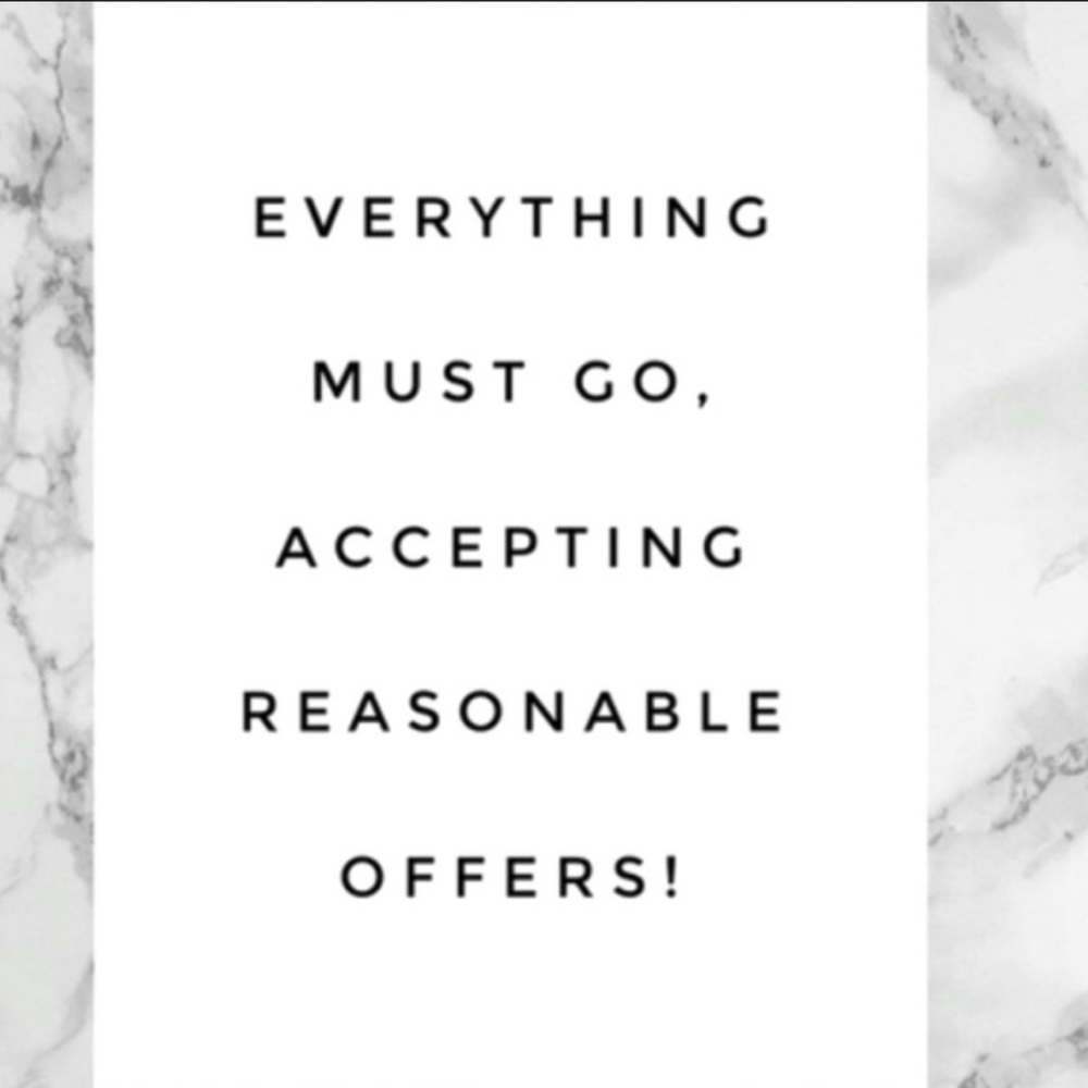 Everything must go!